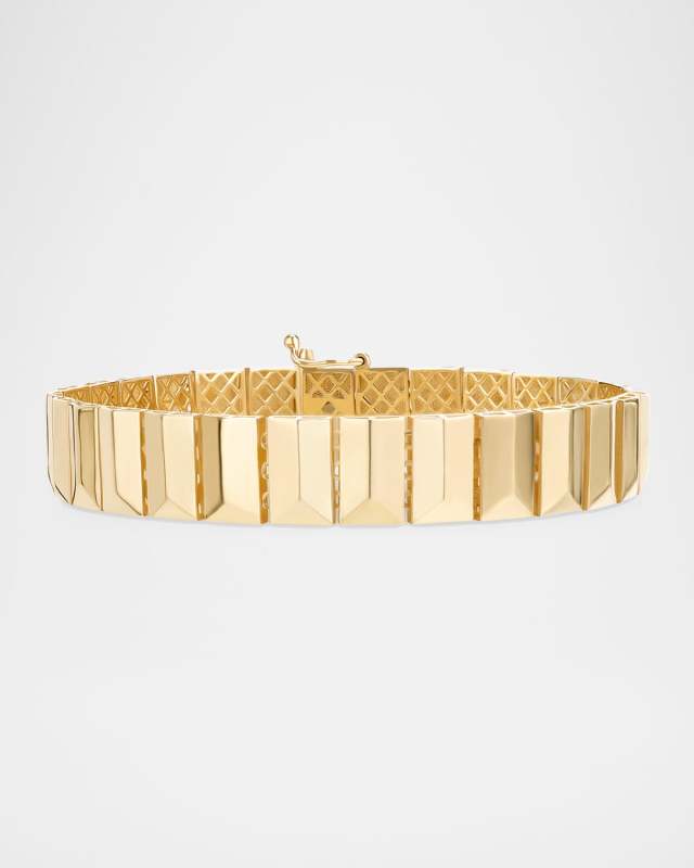 Grooved Flash Tile Bracelet